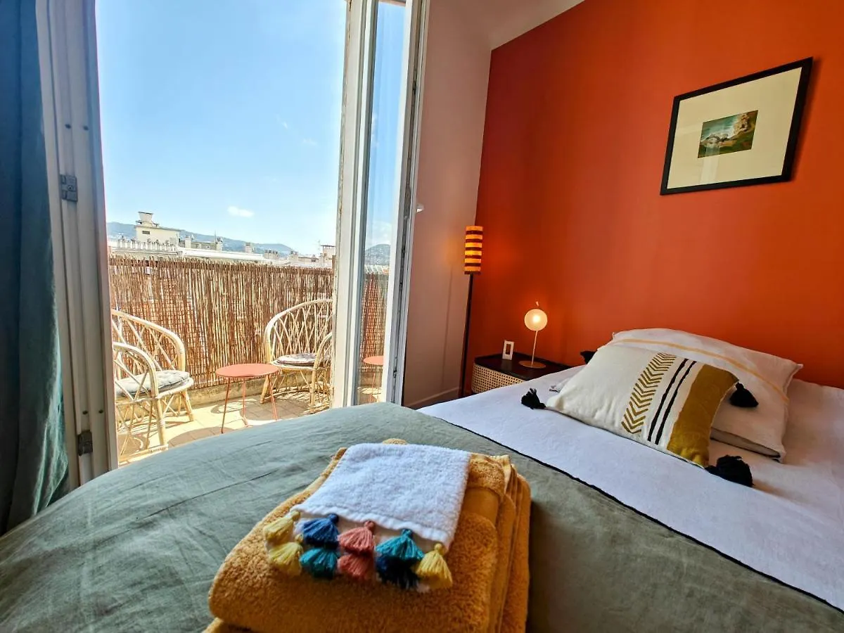 Apartment Cozy Roof Terrace Near Promenade Des Anglais - Ac Nice France